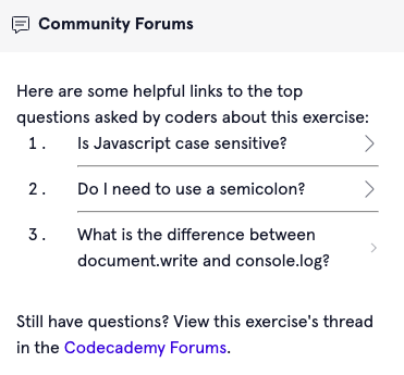 Code Academy Community